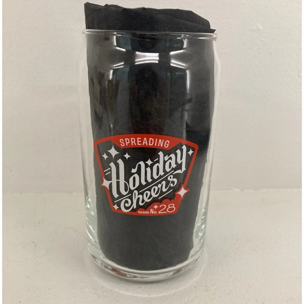 Lazy Dog Beer Club Release No 28 Holiday Cheers Can Glass Clear Collectible Fan